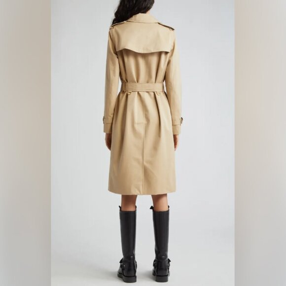 Burberry Kensington Mid-Length Double Breasted Trench Coat - Picture 2 of 12
